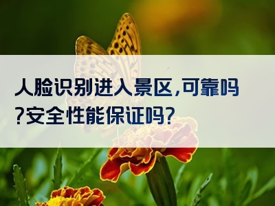 人脸识别进入景区，可靠吗？安全性能保证吗？