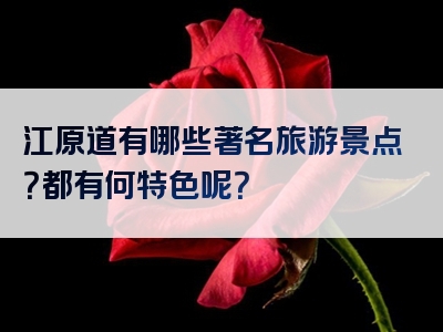 江原道有哪些著名旅游景点？都有何特色呢？