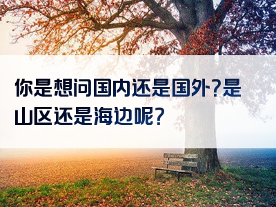 你是想问国内还是国外？是山区还是海边呢？