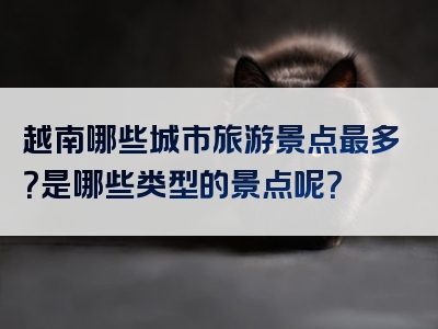 越南哪些城市旅游景点最多？是哪些类型的景点呢？