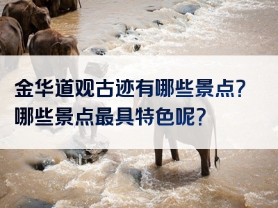 金华道观古迹有哪些景点？哪些景点最具特色呢？