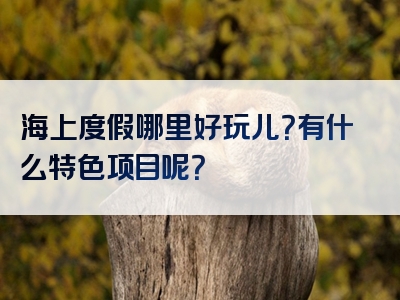海上度假哪里好玩儿？有什么特色项目呢？