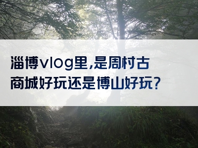 淄博vlog里，是周村古商城好玩还是博山好玩？