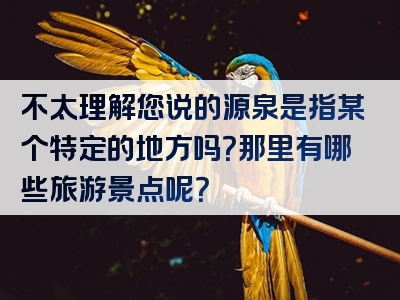 不太理解您说的源泉是指某个特定的地方吗？那里有哪些旅游景点呢？