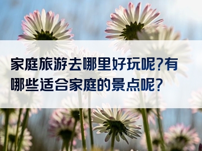 家庭旅游去哪里好玩呢？有哪些适合家庭的景点呢？