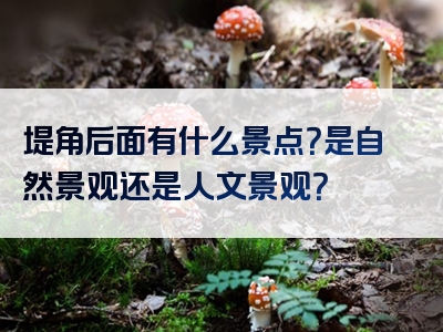 堤角后面有什么景点？是自然景观还是人文景观？
