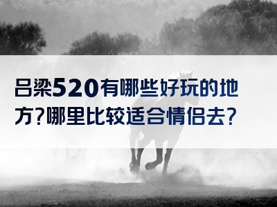 吕梁520有哪些好玩的地方？哪里比较适合情侣去？