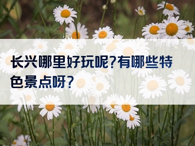长兴哪里好玩呢？有哪些特色景点呀？