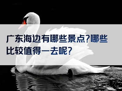 广东海边有哪些景点？哪些比较值得一去呢？