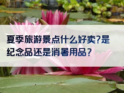 夏季旅游景点什么好卖？是纪念品还是消暑用品？