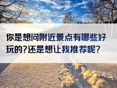 你是想问附近景点有哪些好玩的？还是想让我推荐呢？
