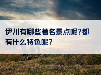 伊川有哪些著名景点呢？都有什么特色呢？