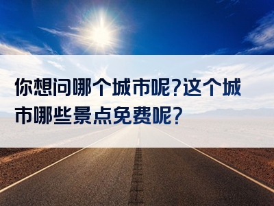 你想问哪个城市呢？这个城市哪些景点免费呢？