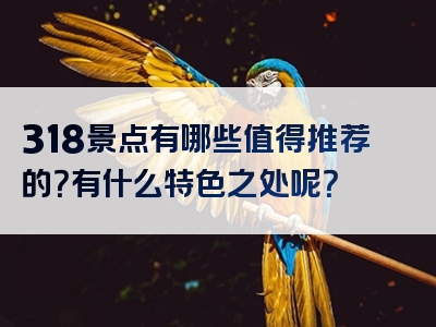 318景点有哪些值得推荐的？有什么特色之处呢？