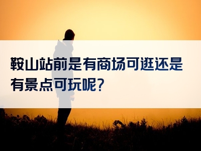 鞍山站前是有商场可逛还是有景点可玩呢？