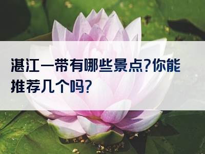 湛江一带有哪些景点？你能推荐几个吗？