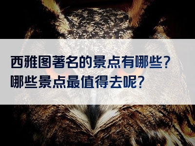 西雅图著名的景点有哪些？哪些景点最值得去呢？