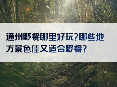 通州野餐哪里好玩？哪些地方景色佳又适合野餐？