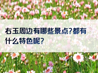 右玉周边有哪些景点？都有什么特色呢？