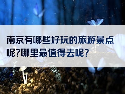 南京有哪些好玩的旅游景点呢？哪里最值得去呢？
