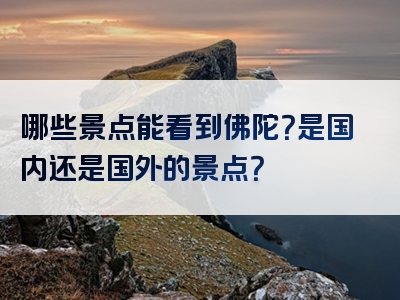 哪些景点能看到佛陀？是国内还是国外的景点？