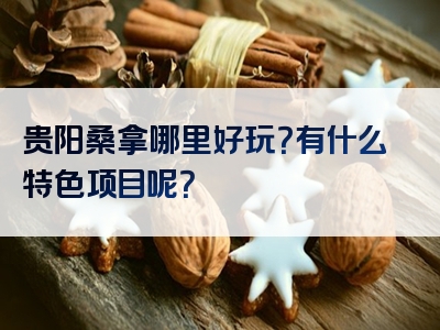 贵阳桑拿哪里好玩？有什么特色项目呢？