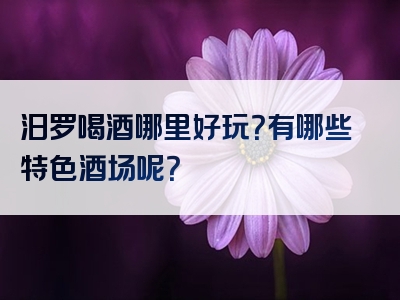 汨罗喝酒哪里好玩？有哪些特色酒场呢？