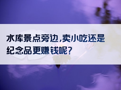 水库景点旁边，卖小吃还是纪念品更赚钱呢？