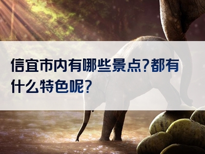 信宜市内有哪些景点？都有什么特色呢？