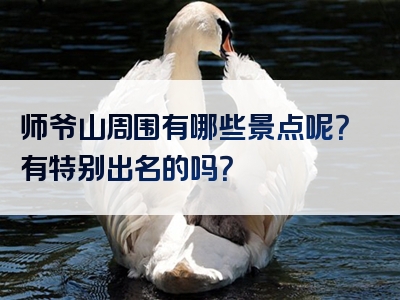 师爷山周围有哪些景点呢？有特别出名的吗？