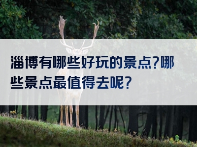 淄博有哪些好玩的景点？哪些景点最值得去呢？