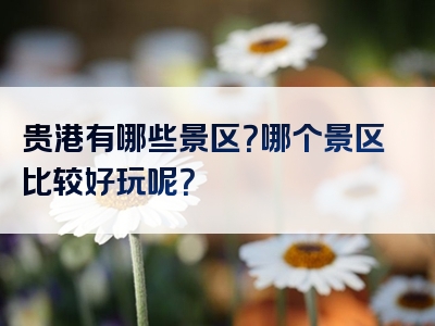 贵港有哪些景区？哪个景区比较好玩呢？