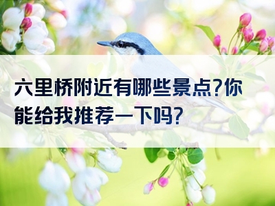 六里桥附近有哪些景点？你能给我推荐一下吗？