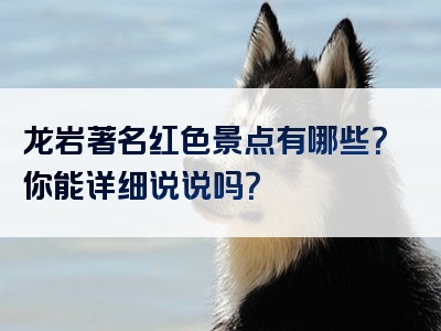 龙岩著名红色景点有哪些？你能详细说说吗？