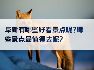阜新有哪些好看景点呢？哪些景点最值得去呢？