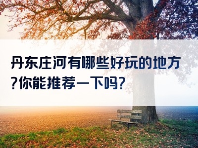 丹东庄河有哪些好玩的地方？你能推荐一下吗？
