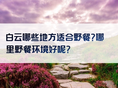 白云哪些地方适合野餐？哪里野餐环境好呢？