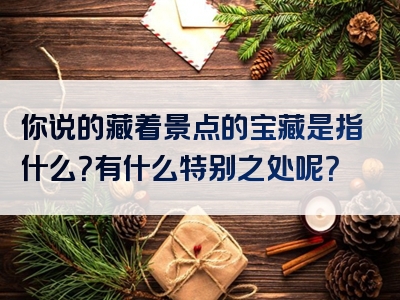你说的藏着景点的宝藏是指什么？有什么特别之处呢？