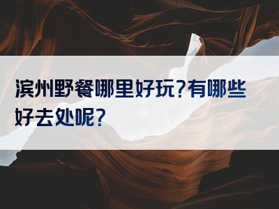 滨州野餐哪里好玩？有哪些好去处呢？