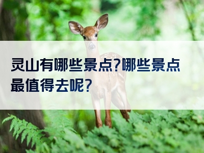 灵山有哪些景点？哪些景点最值得去呢？