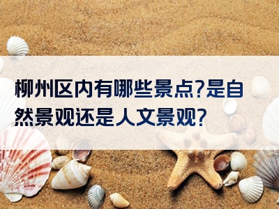 柳州区内有哪些景点？是自然景观还是人文景观？