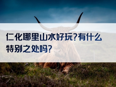 仁化哪里山水好玩？有什么特别之处吗？