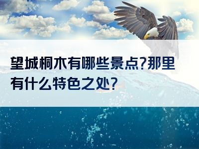 望城桐木有哪些景点？那里有什么特色之处？