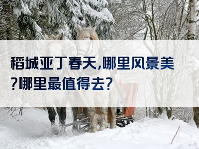 稻城亚丁春天，哪里风景美？哪里最值得去？