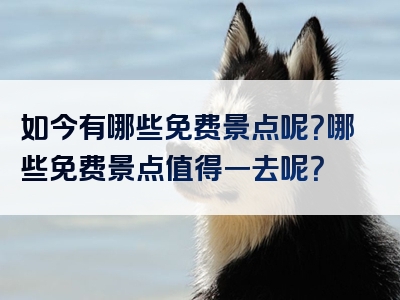 如今有哪些免费景点呢？哪些免费景点值得一去呢？