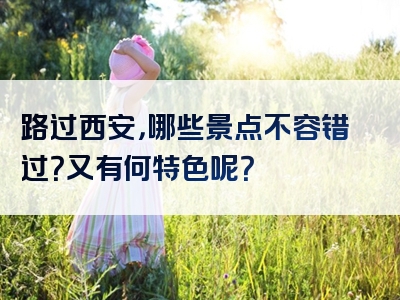 路过西安，哪些景点不容错过？又有何特色呢？