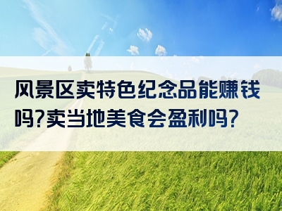 风景区卖特色纪念品能赚钱吗？卖当地美食会盈利吗？