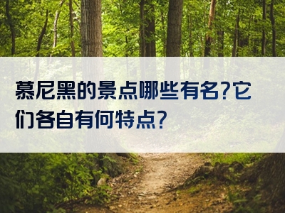 慕尼黑的景点哪些有名？它们各自有何特点？