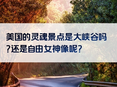 美国的灵魂景点是大峡谷吗？还是自由女神像呢？