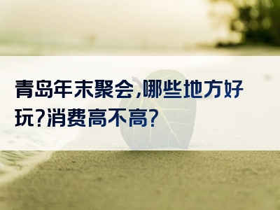 青岛年末聚会，哪些地方好玩？消费高不高？